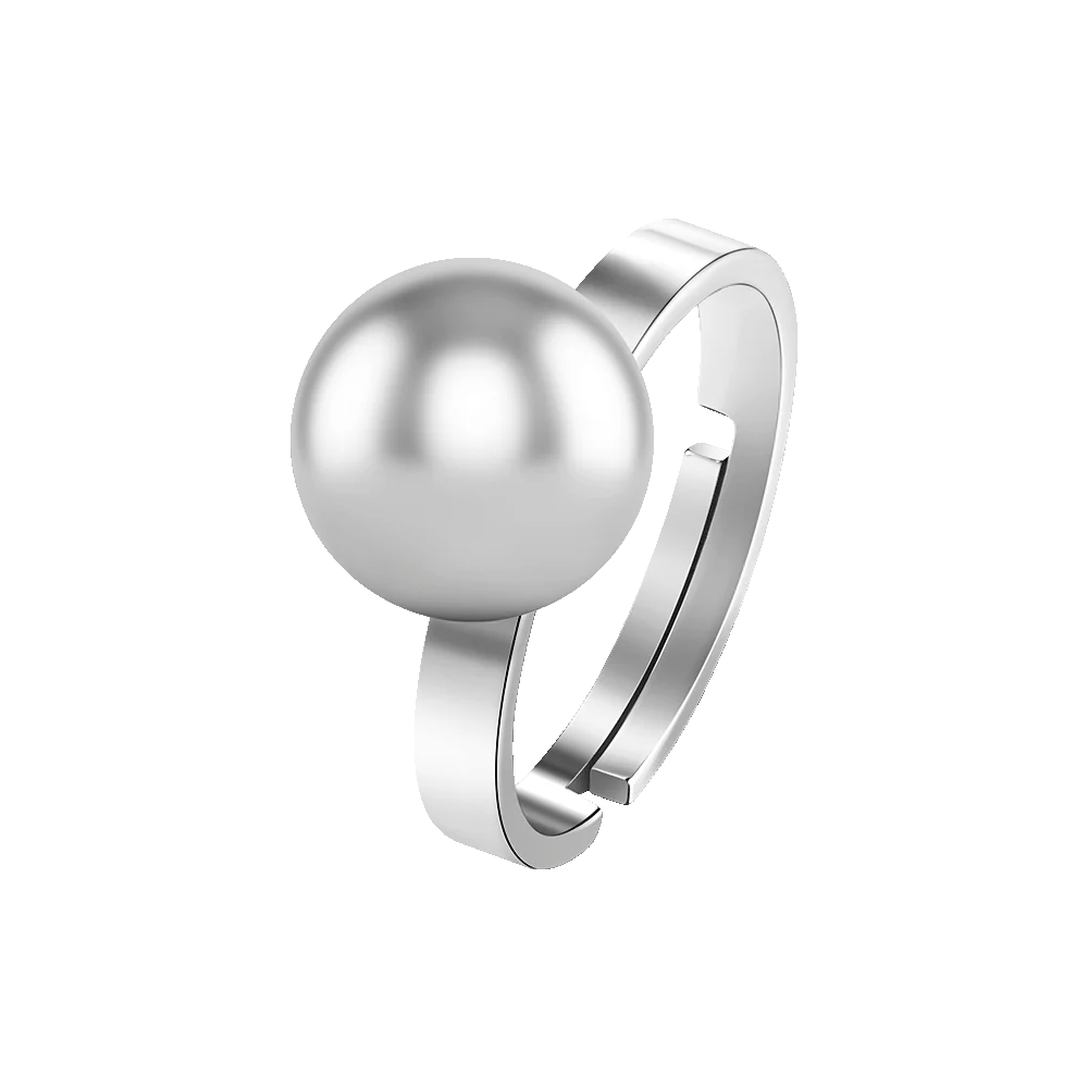 ANELLO DONNA IN ACCIAIO CON SFERA