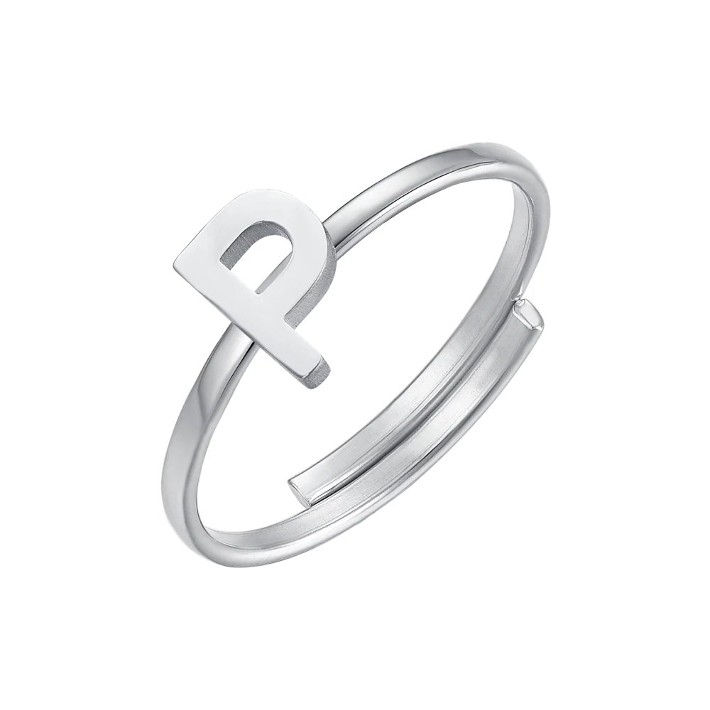 ANELLO DONNA IN ACCIAIO CON LETTERA - Image 16