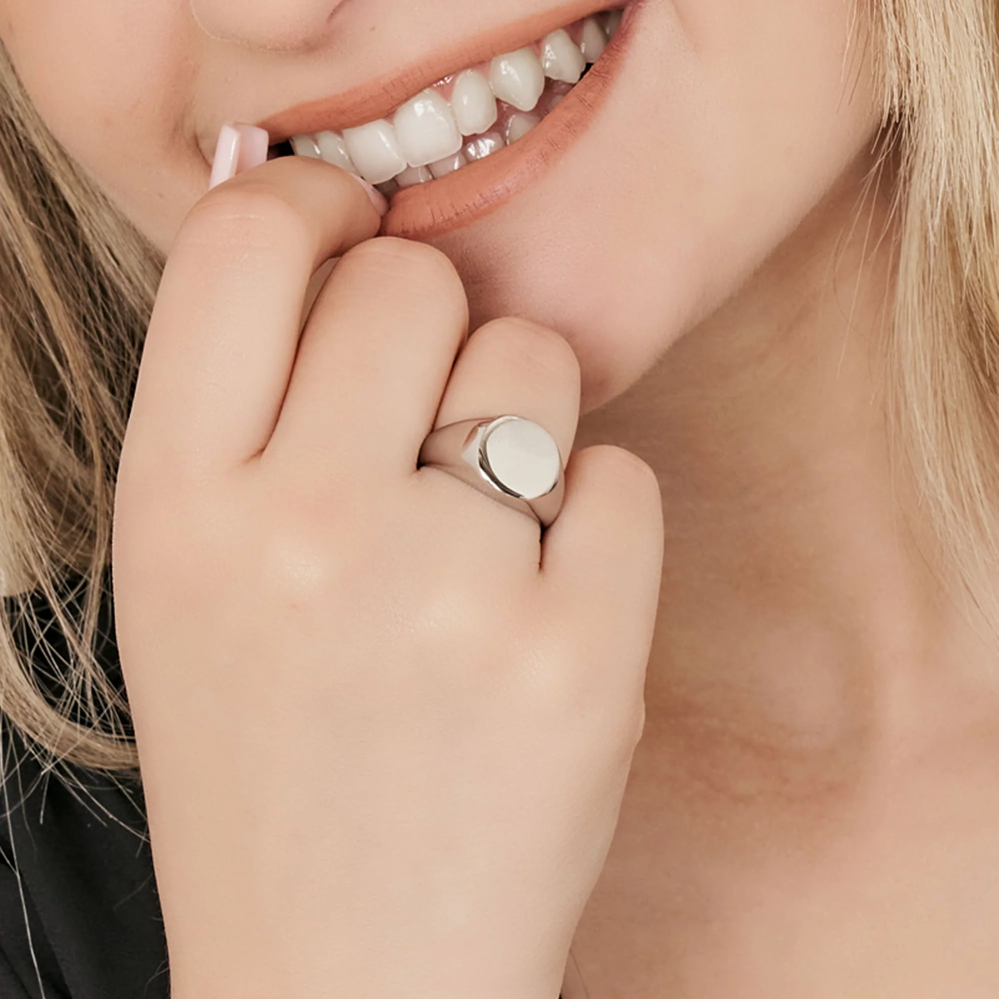 ANELLO DONNA SIGILLO IN ACCIAIO - Image 9