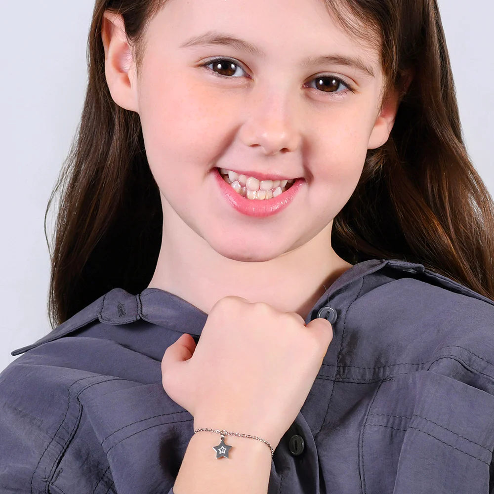 BRACCIALE BAMBINA IN ACCIAIO CON STELLA - Image 3