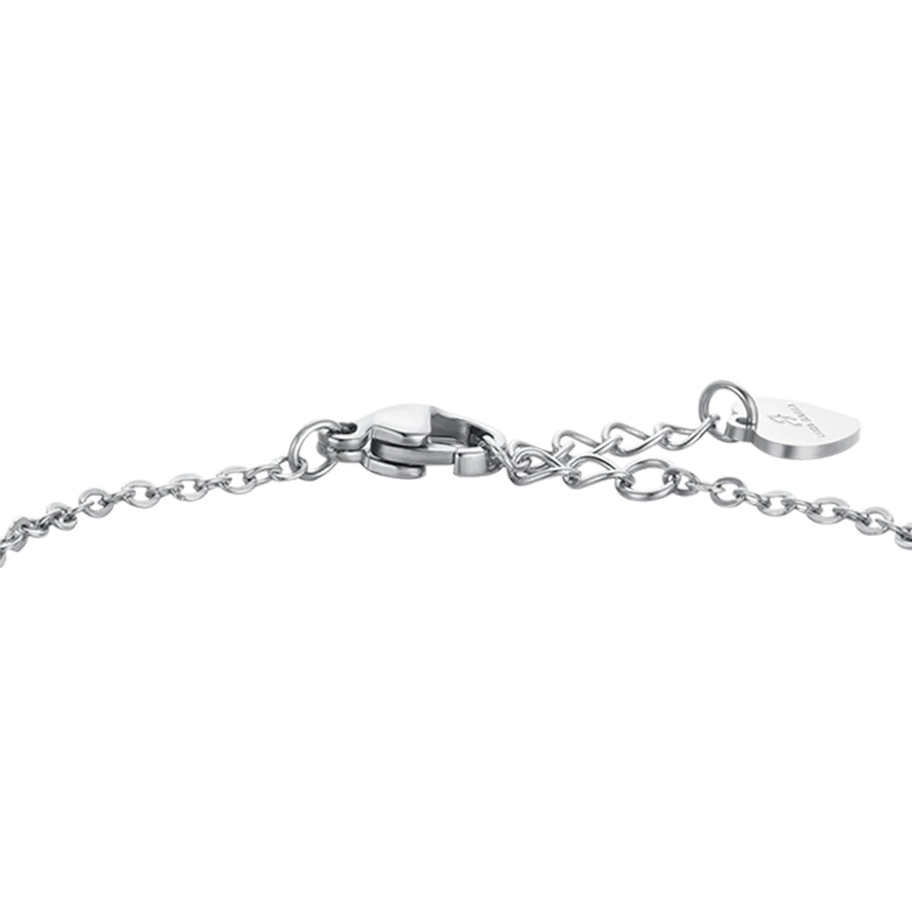 BRACCIALE BAMBINA IN ACCIAIO CUORI E PIASTRA - Image 5