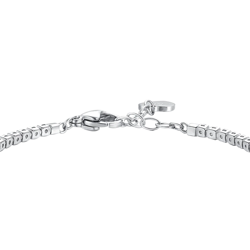 BRACCIALE BAMBINA TENNIS IN ACCIAIO CON ZIRCONI MULTICOLOR - Image 3