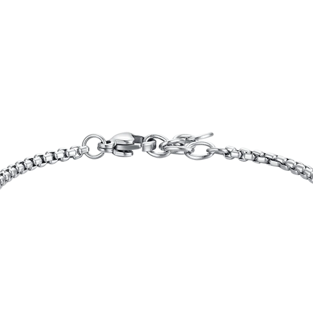 BRACCIALE BAMBINO IN ACCIAIO CON EMATITE GRIGIA E TIMONE - Image 5