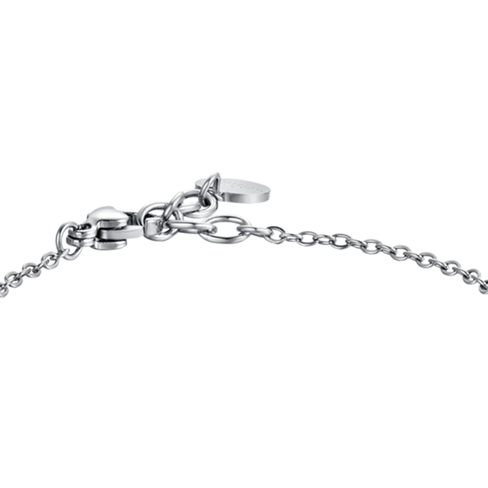 BRACCIALE BAMBINO IN ACCIAIO CON PIETRE ROSSE E NERE - Image 5