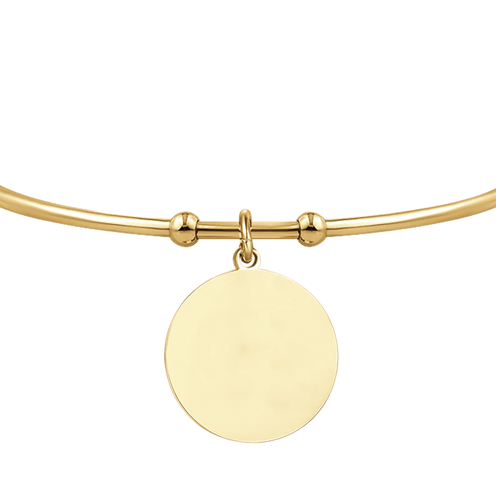 BRACCIALE DONNA PERSONALIZZATO IN ACCIAIO DORATO CERCHIO - Image 4