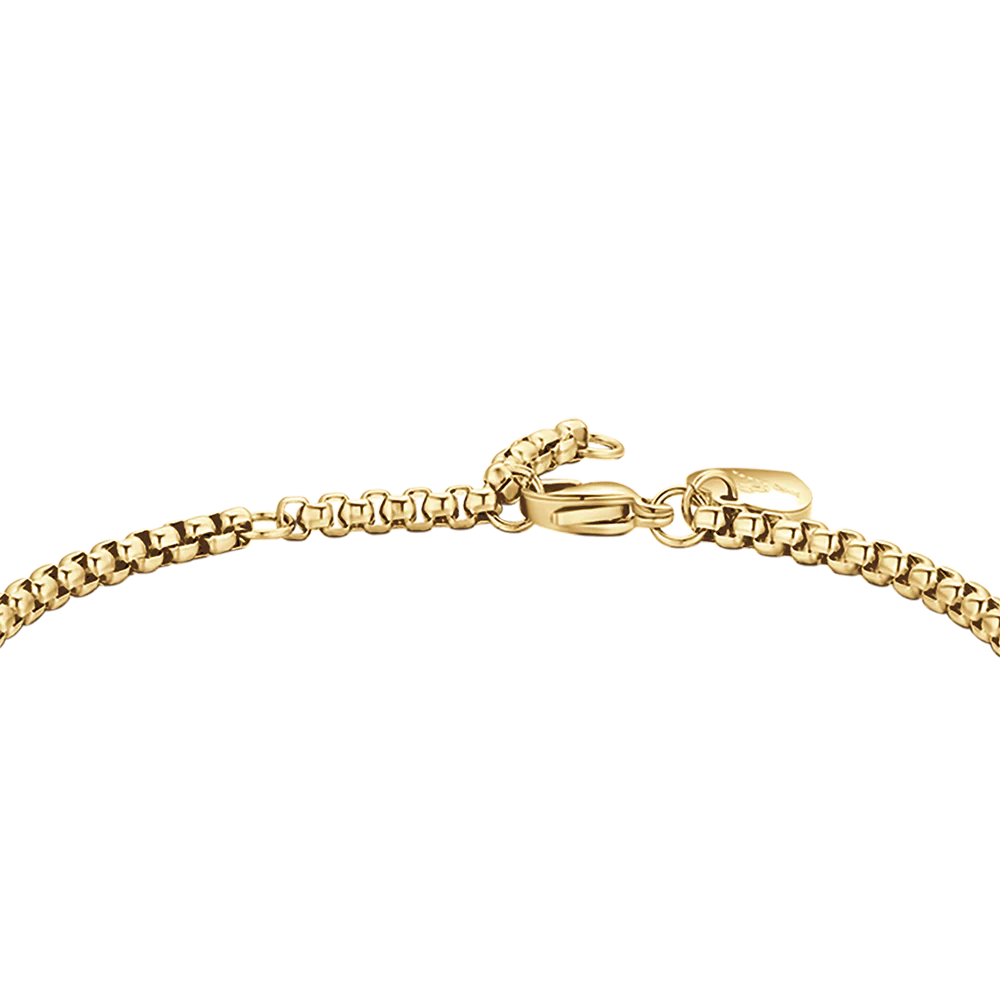BRACCIALE DONNA IN ACCIAIO DORATO CON CERCHIO - Image 5