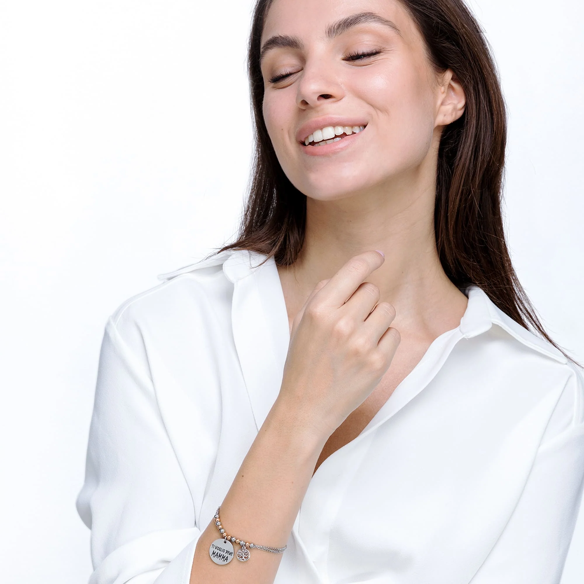 BRACCIALE DA DONNA IN ACCIAIO TI VOGLIO BENE MAMMA - Image 3