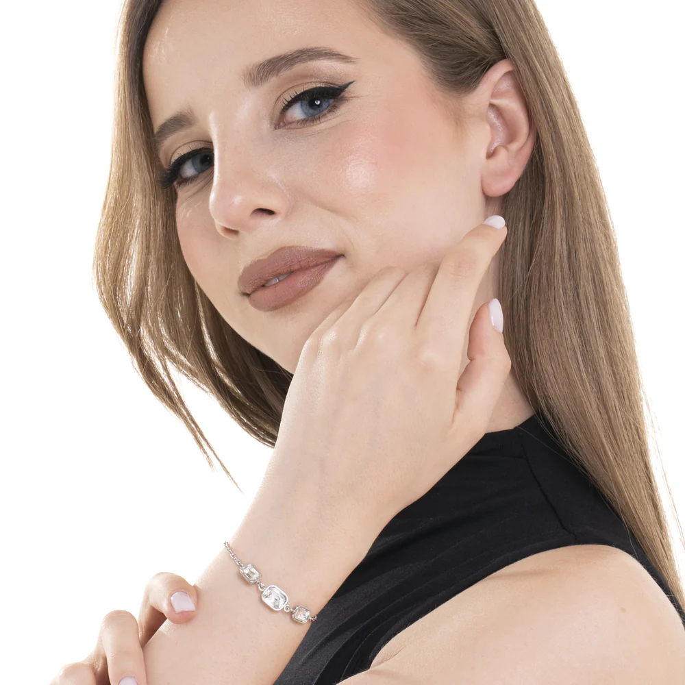 BRACCIALE DONNA CON CRISTALLI BIANCHI - Image 3