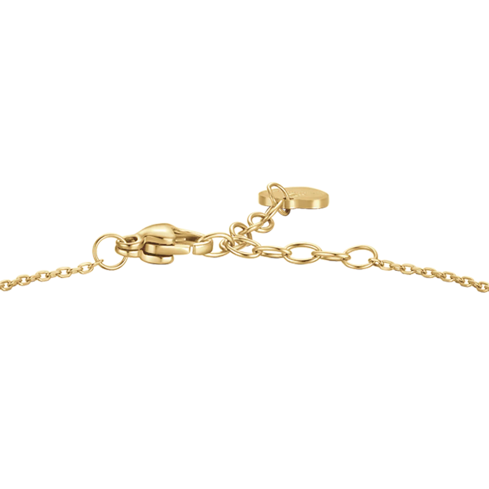 BRACCIALE DONNA IN ACCIAIO COLORE ORO CON PENDENTE FARFALLA ED ALI ZIRCONE BIANC - Image 5