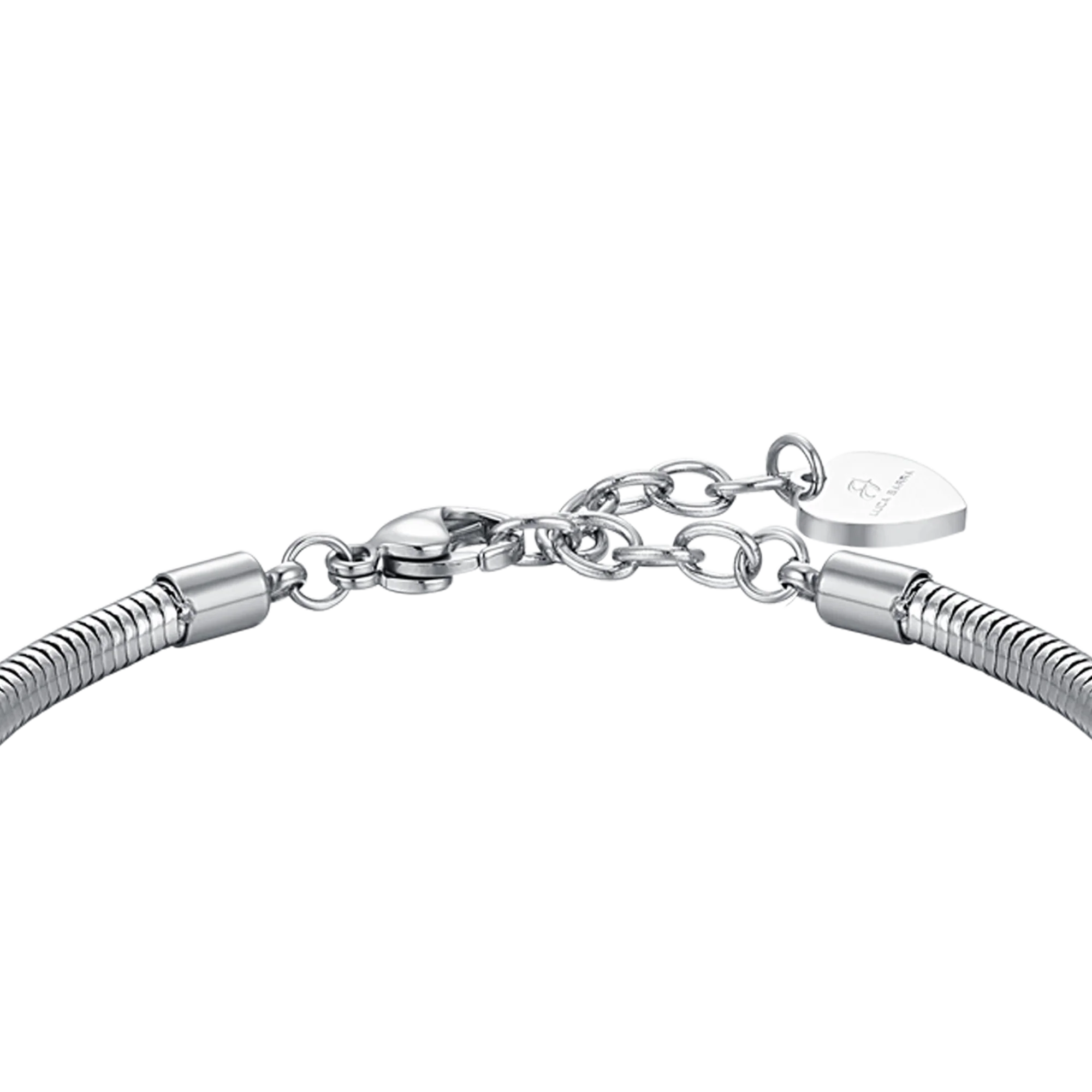 BRACCIALE DONNA IN ACCIAIO CON ALBERO DELLA VITA E CRISTALLI BIANCHI - Image 5