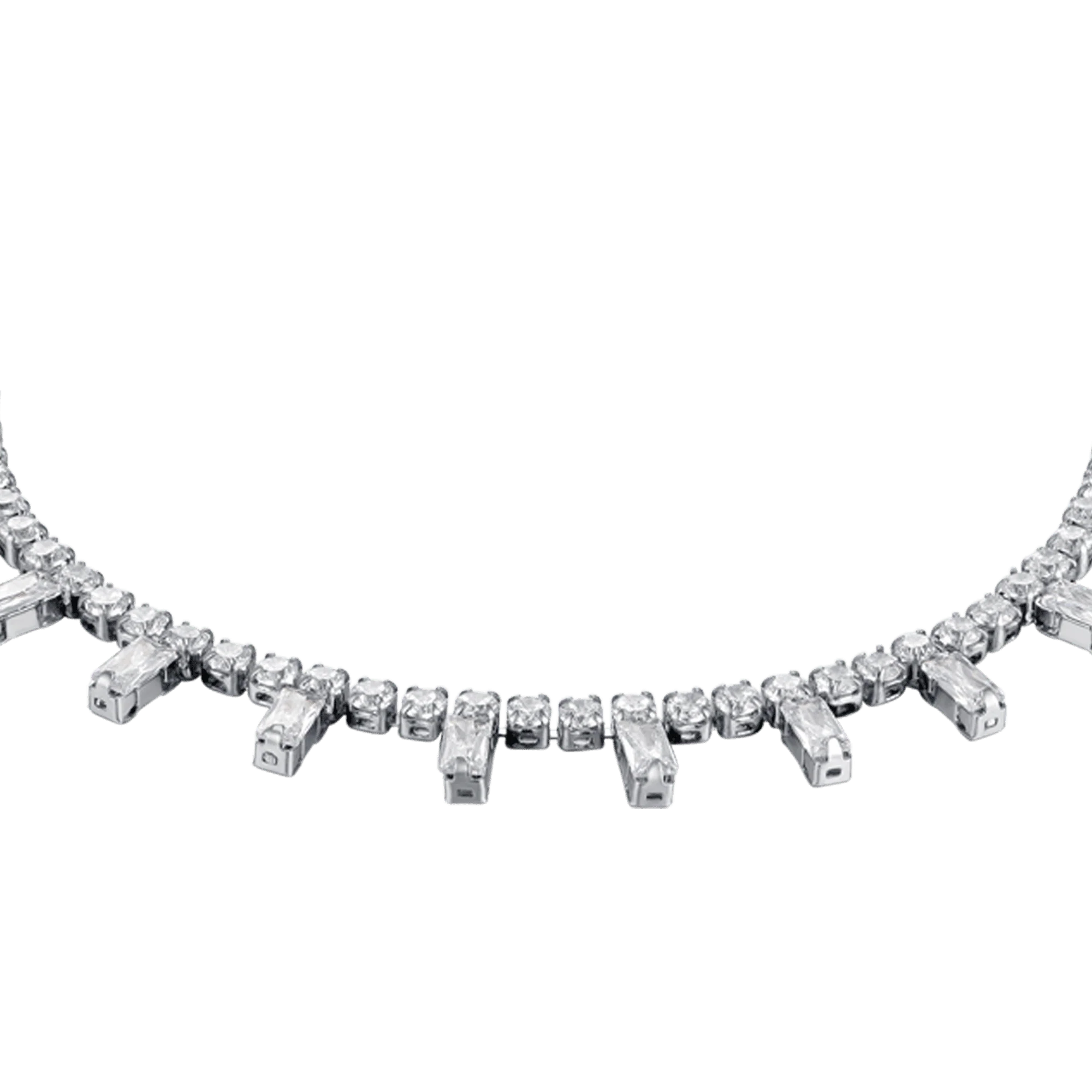 BRACCIALE DONNA IN ACCIAIO CON CRISTALLI BIANCHI - Image 5