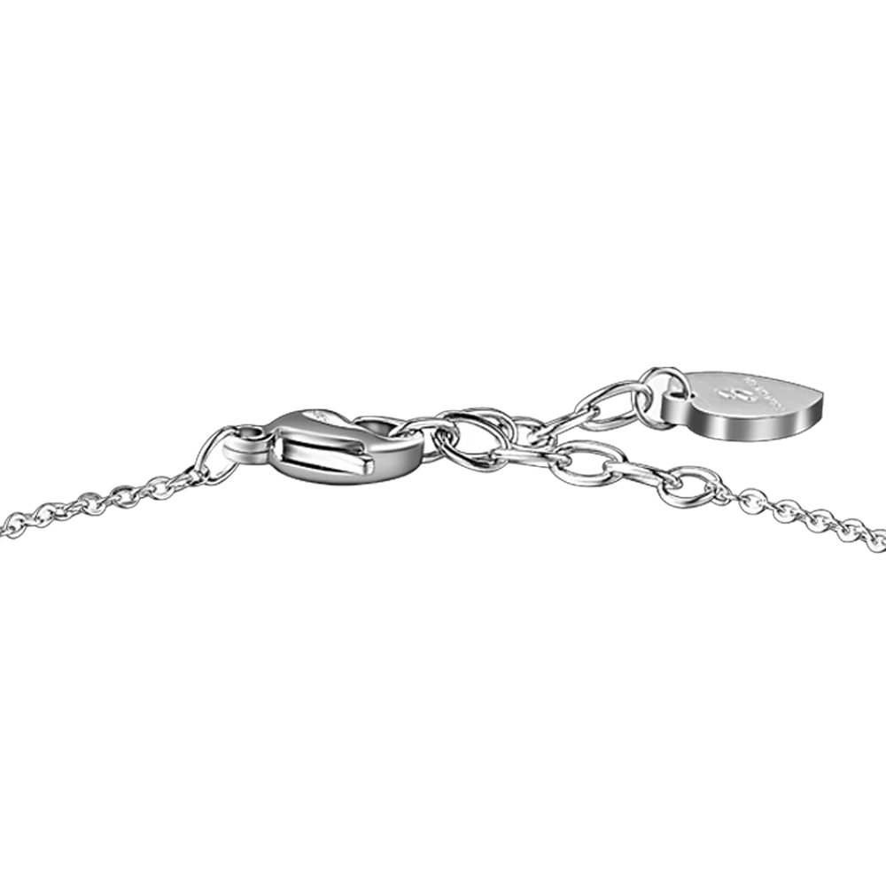 BRACCIALE DONNA IN ACCIAIO CON CUORE CRISTALLO VIOLA - Image 5