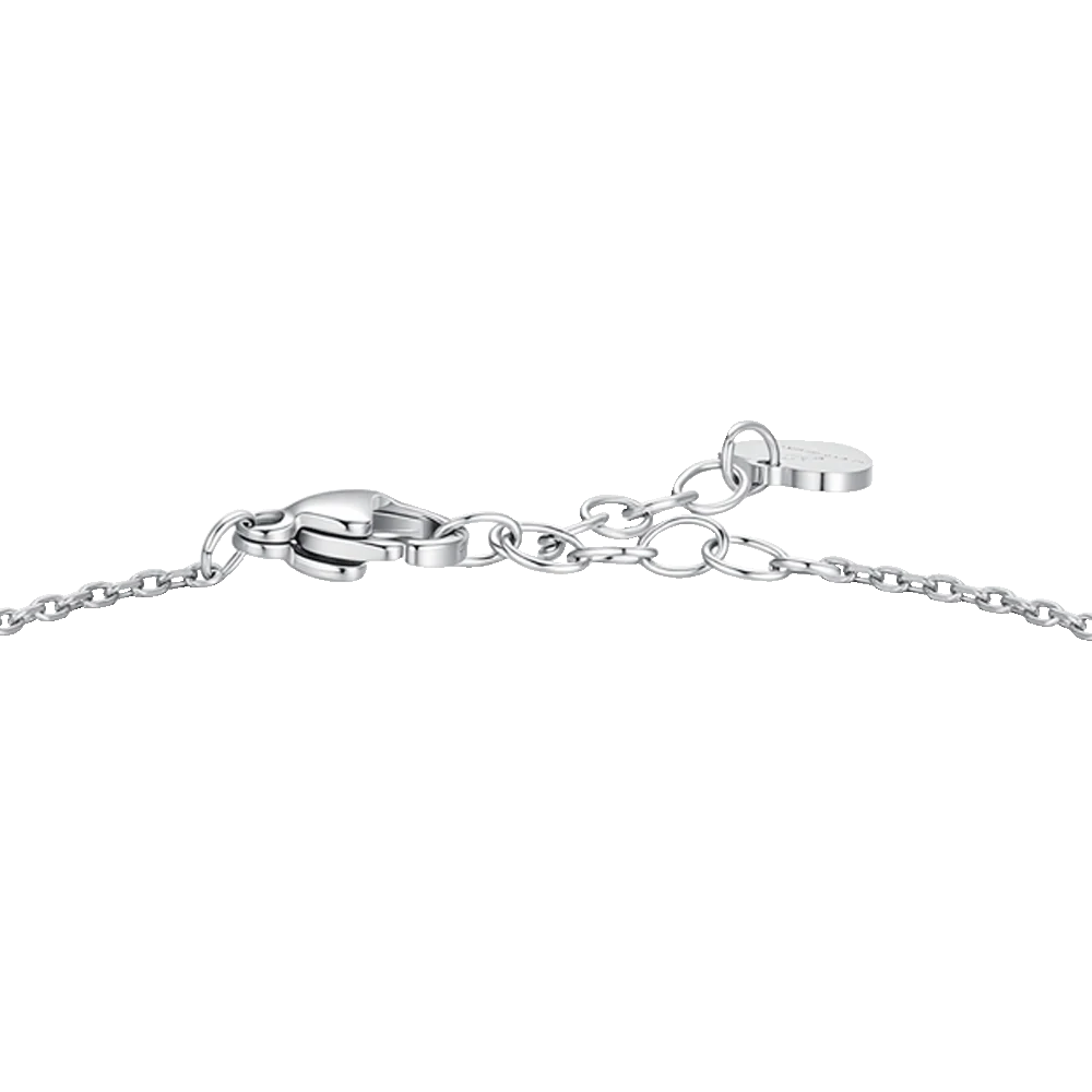BRACCIALE DONNA IN ACCIAIO CON CUORI CON ZIRCONI BIANCHI - Image 6