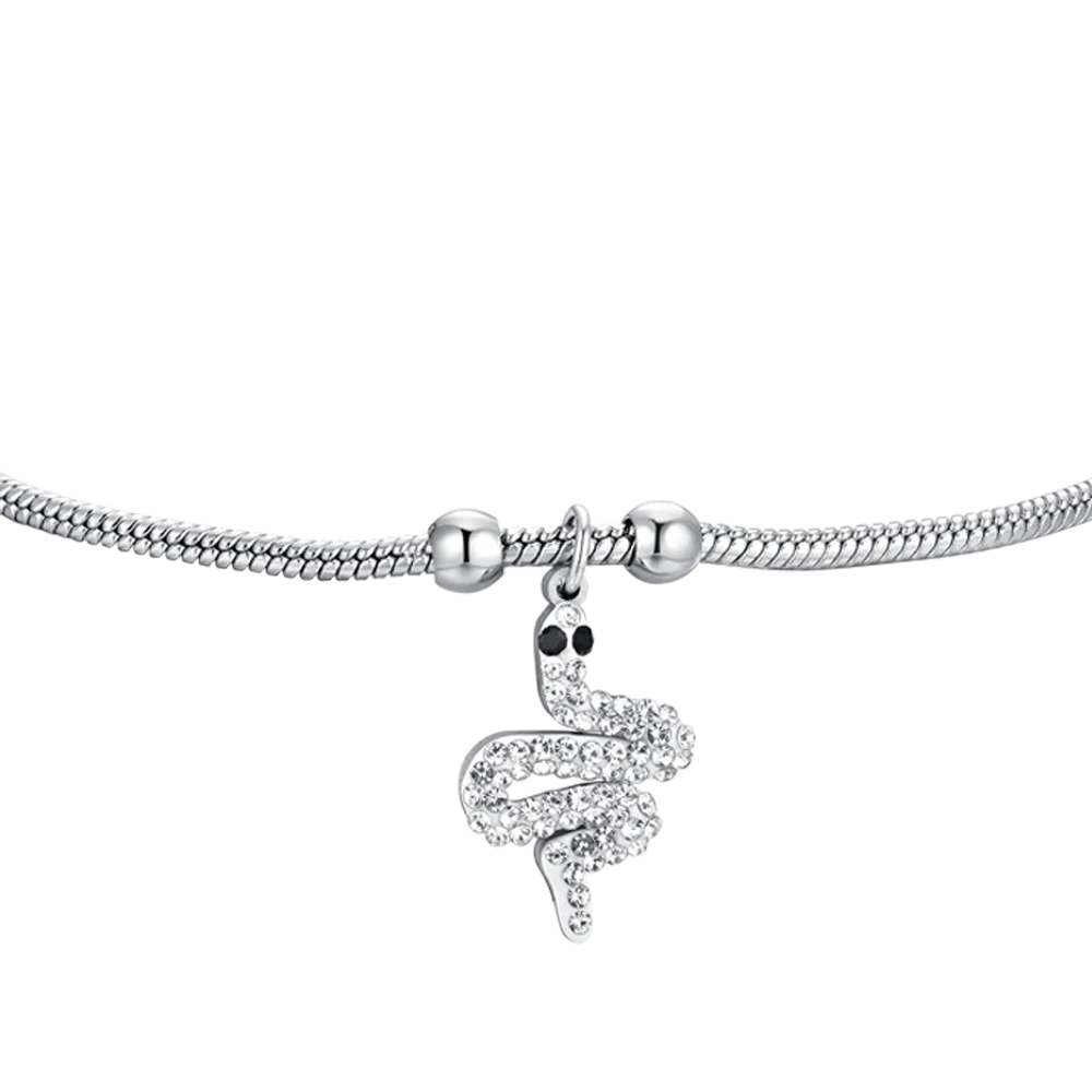 BRACCIALE DONNA IN ACCIAIO CON SERPENTE - Image 4