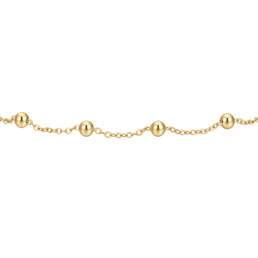 BRACCIALE DONNA IN ACCIAIO CON SFERE IP GOLD - Image 4