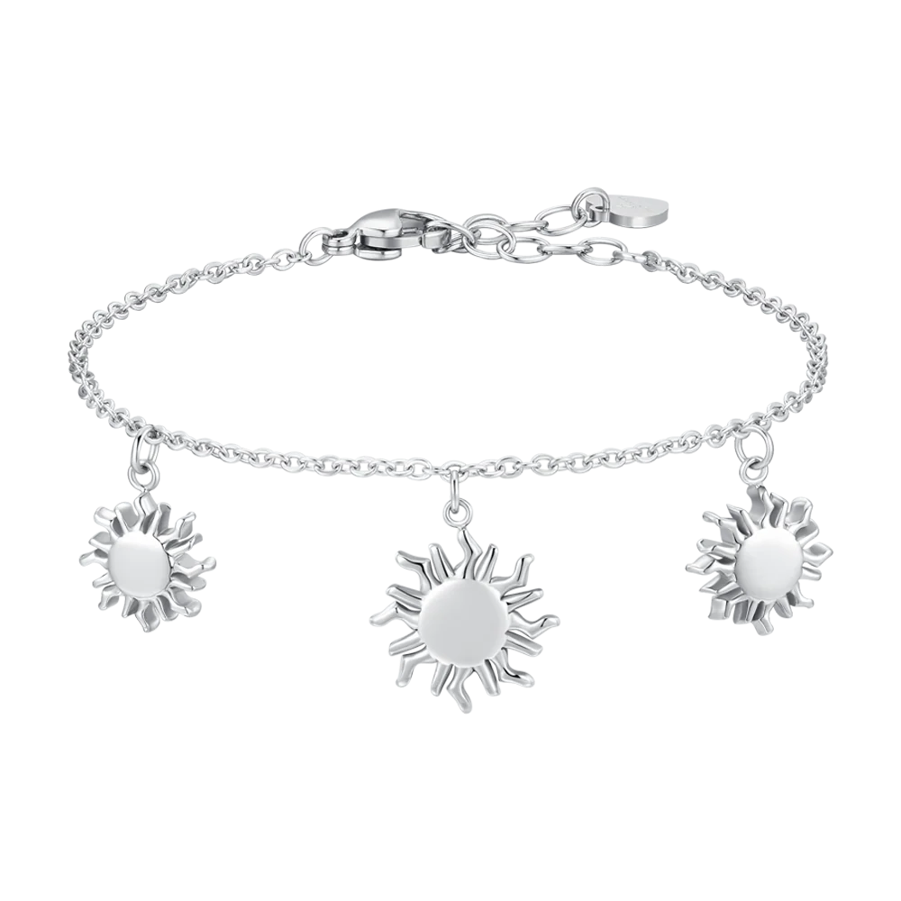 BRACCIALE DONNA IN ACCIAIO CON SOLE