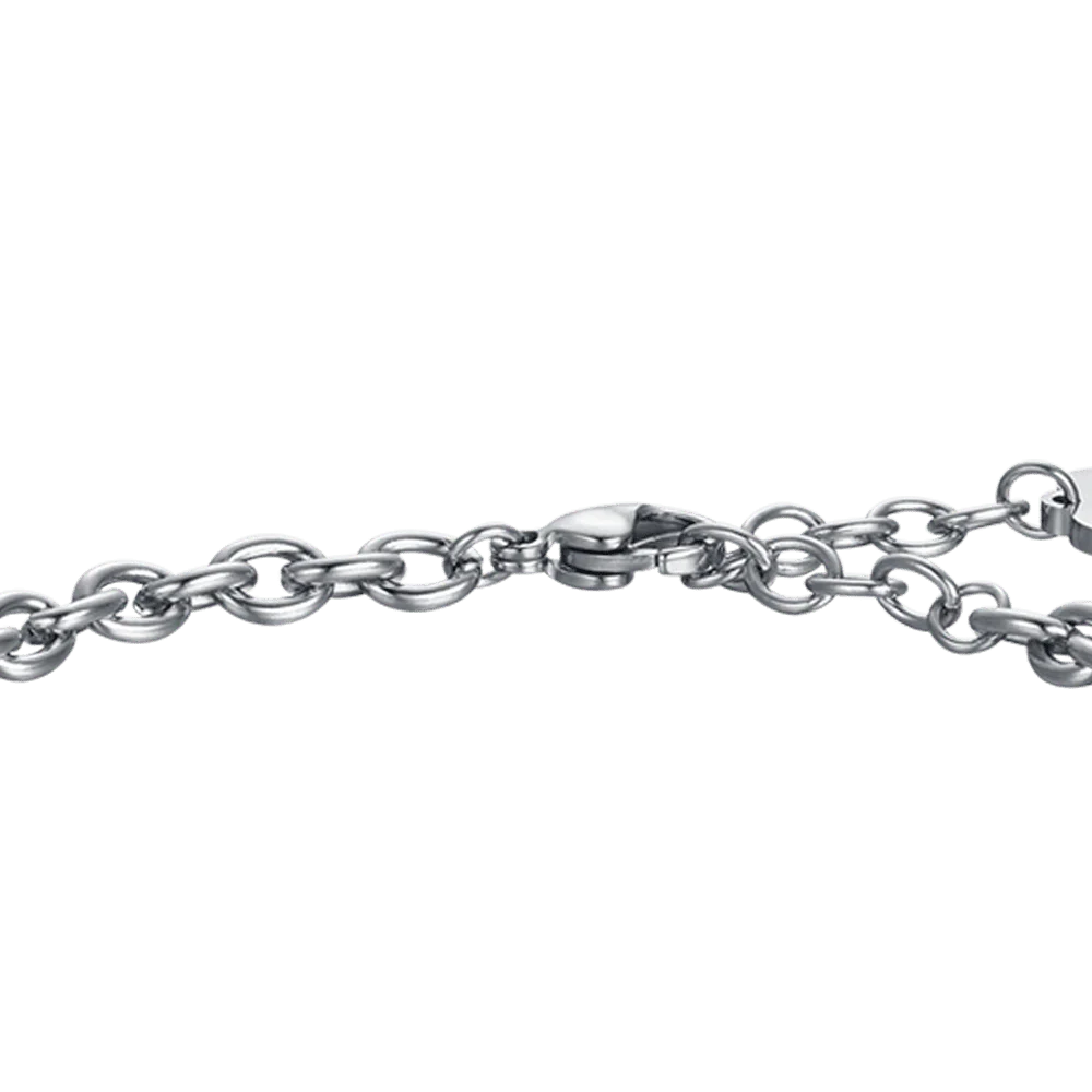BRACCIALE DONNA IN ACCIAIO CON SOLE CON CRISTALLI BIANCHI - Image 5
