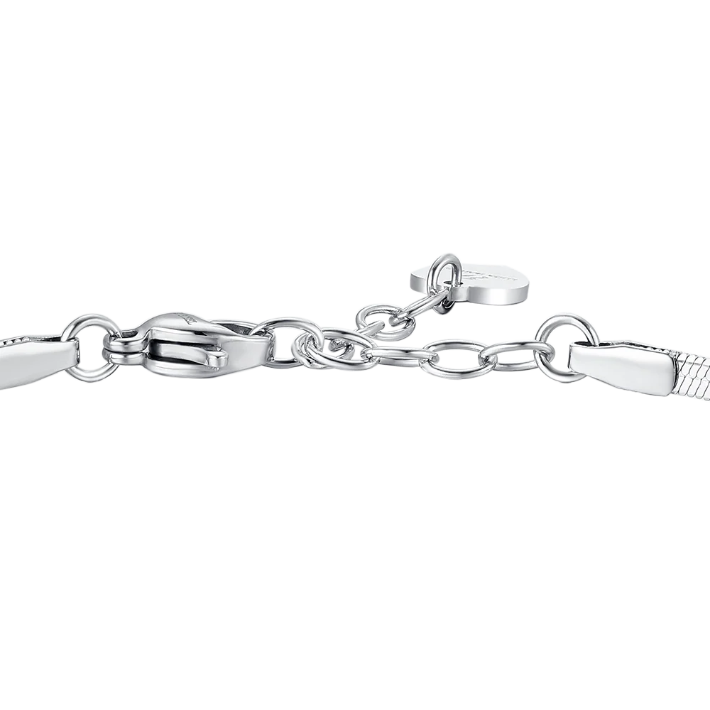 BRACCIALE DONNA IN ACCIAIO CON ZIRCONE VIOLA - Image 6