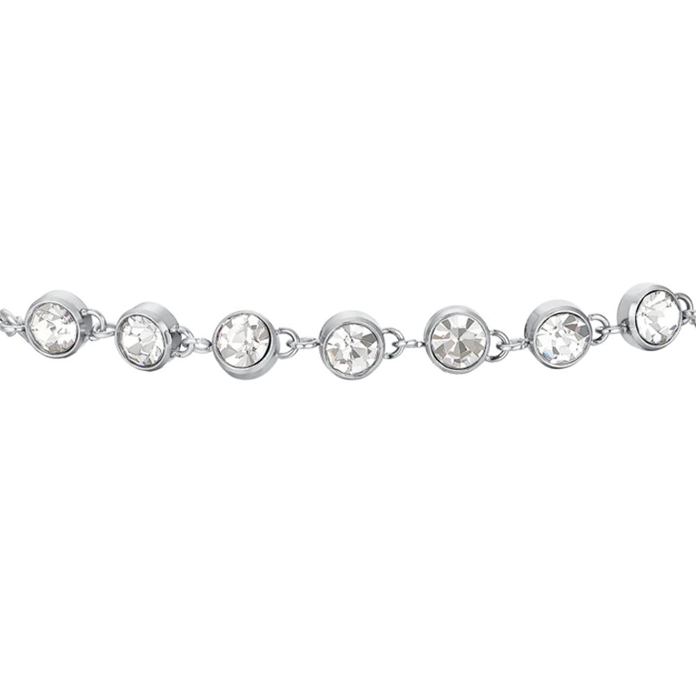 BRACCIALE DONNA IN ACCIAIO CRISTALLI BIANCHI - Image 4