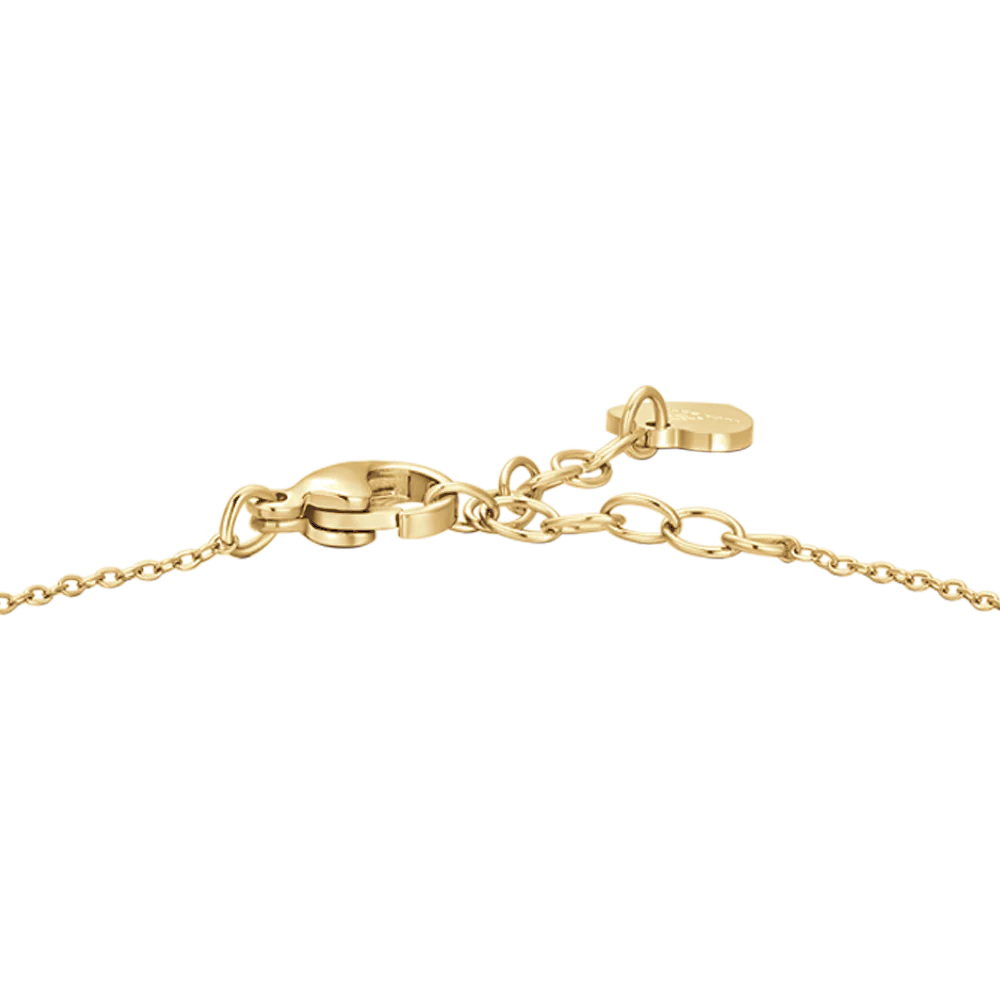 BRACCIALE DONNA IN ACCIAIO E IP GOLD CON CROCE E ZIRCONI BIANCHI - Image 5
