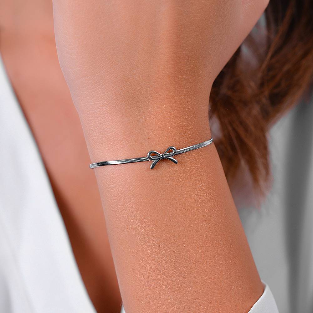 BRACCIALE DONNA IN ACCIAIO FIOCCO - Image 2