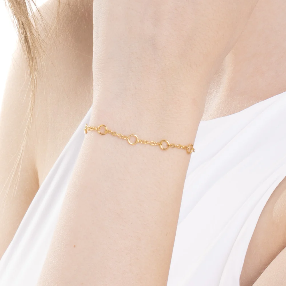 BRACCIALE DONNA IN ACCIAIO IP GOLD - Image 2