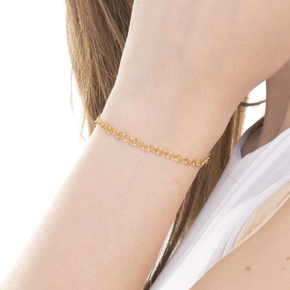 BRACCIALE DONNA IN ACCIAIO IP GOLD - Image 2