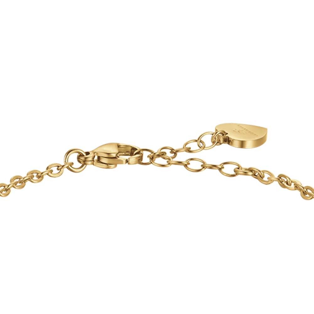 BRACCIALE DONNA IN ACCIAIO IP GOLD CON CRISTALLI BIANCHI - Image 5