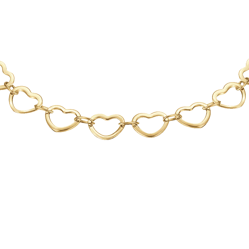 BRACCIALE DONNA IN ACCIAIO IP GOLD CON CUORI - Image 5