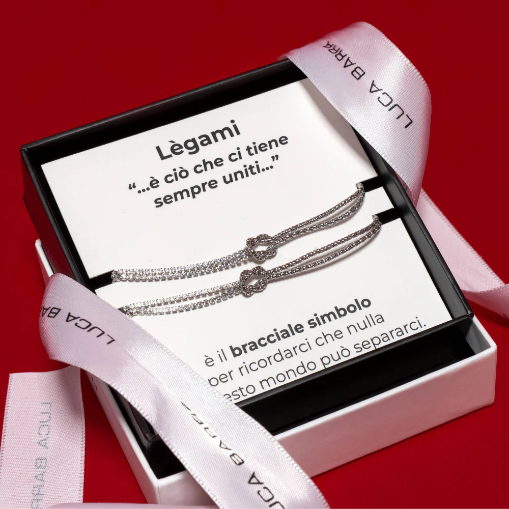 BRACCIALE DONNA IN ACCIAIO IP GOLD CON NODO E ZIRCONI BIANCHI - Image 7