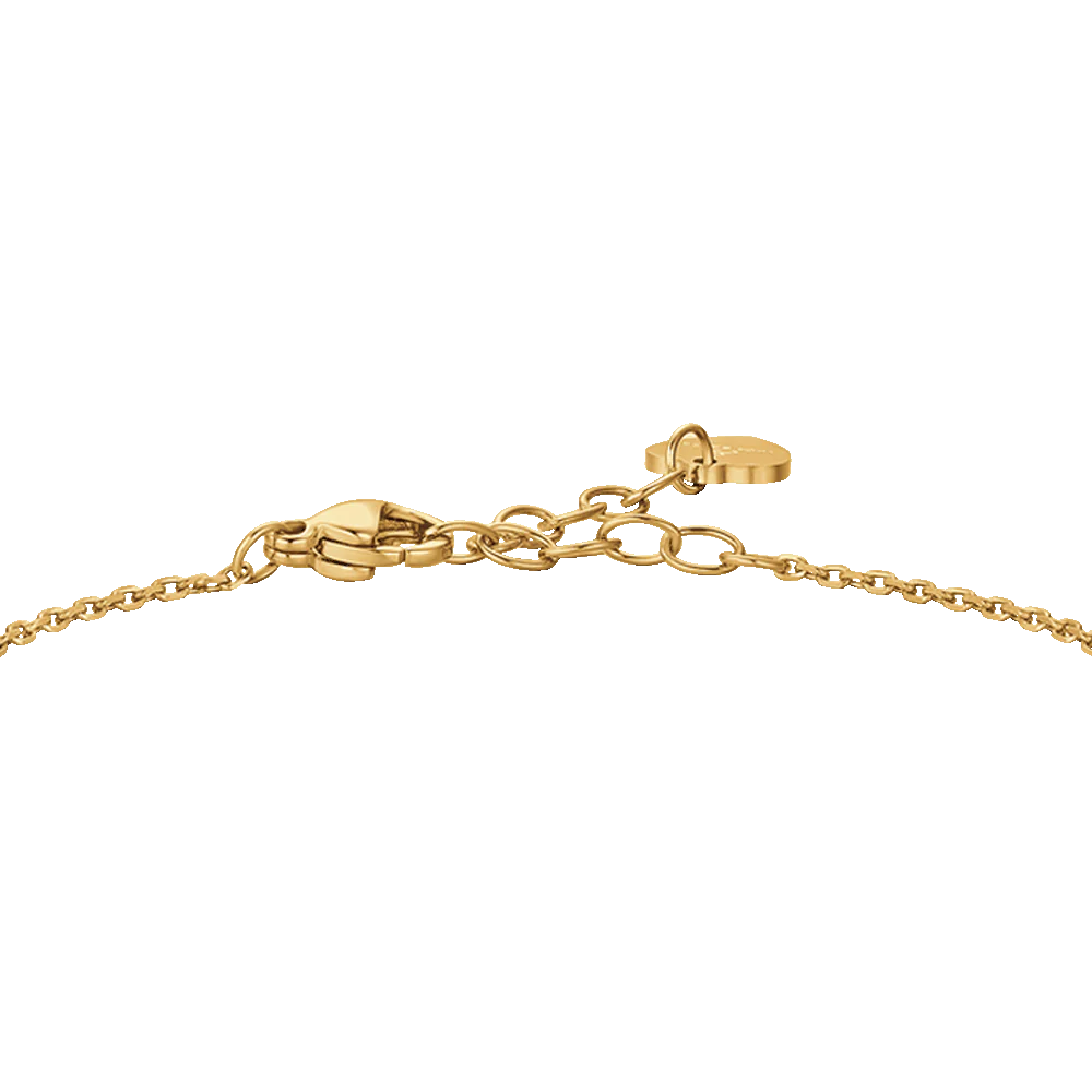 BRACCIALE DONNA IN ACCIAIO IP GOLD CON QUADRIFOGLIO E ZIRCONI BIANCHI - Image 5