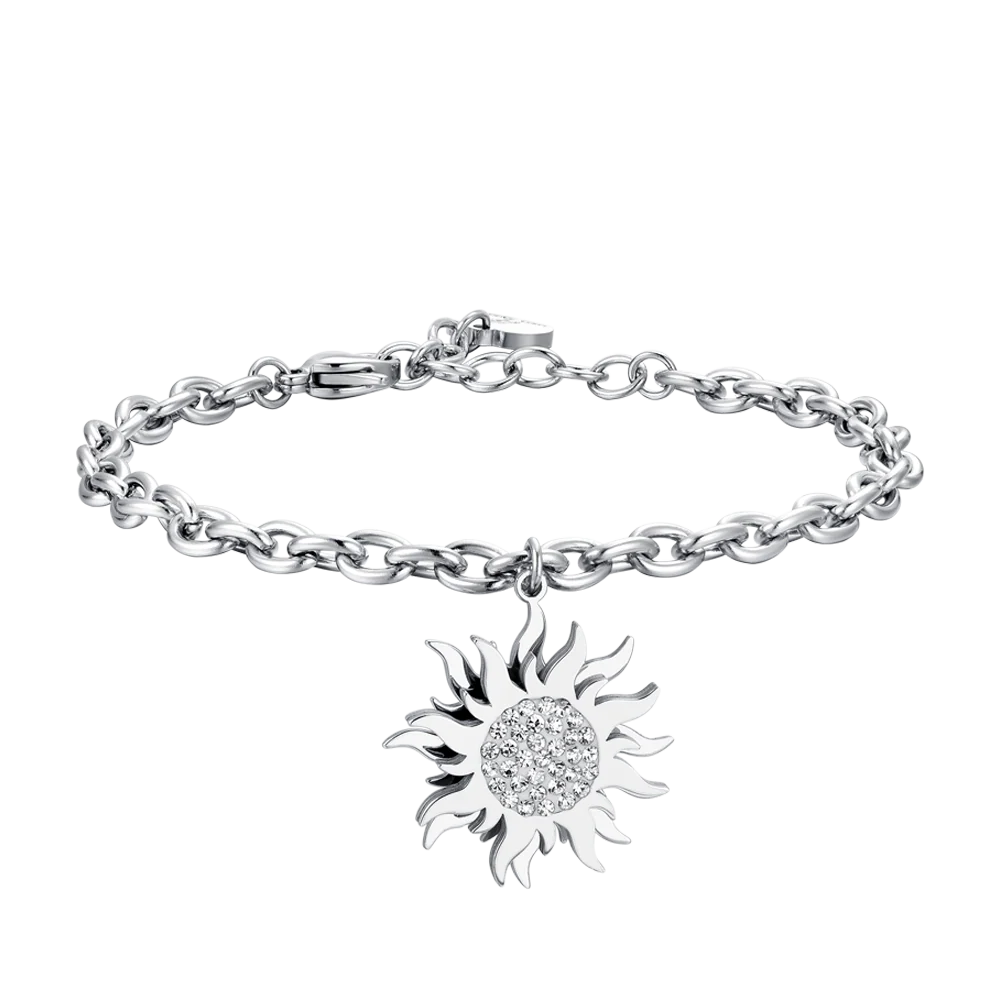 BRACCIALE DONNA IN ACCIAIO SOLE GIREVOLE
