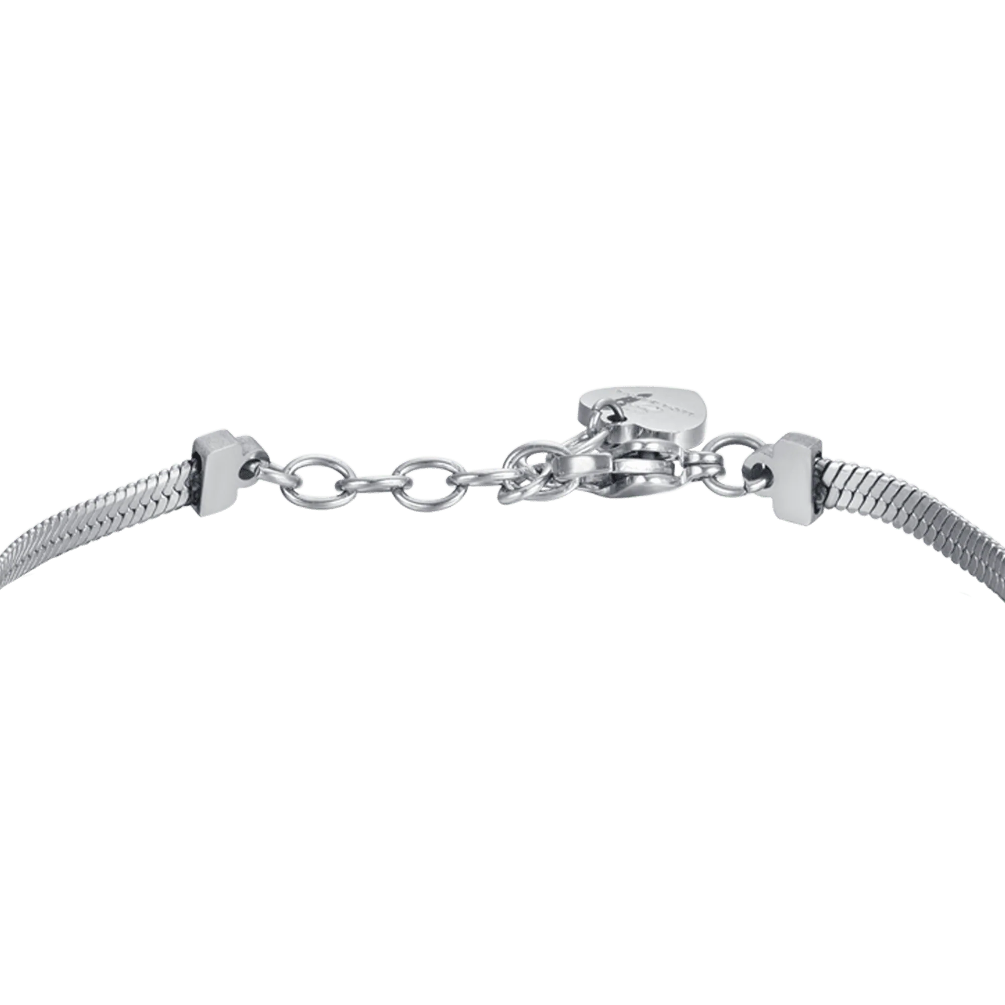 BRACCIALE DONNA SNAKE IN ACCIAIO CON FARFALLE CON CRISTALLI BIANCHI - Image 4