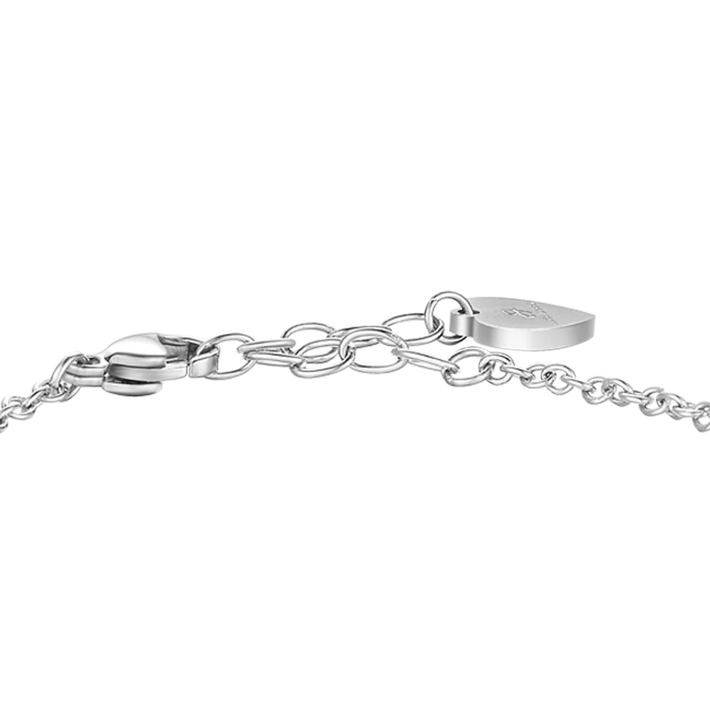 BRACCIALE IN ACCIAIO CON CORNO ROSSO E QUADRIFOGLIO - Image 5