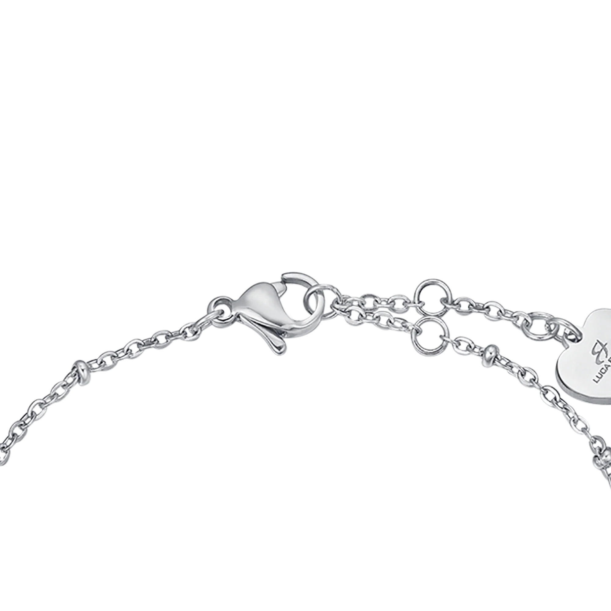BRACCIALE IN ACCIAIO CON CUORI IN ACCIAIO E ACCIAIO IP ROSE - Image 5