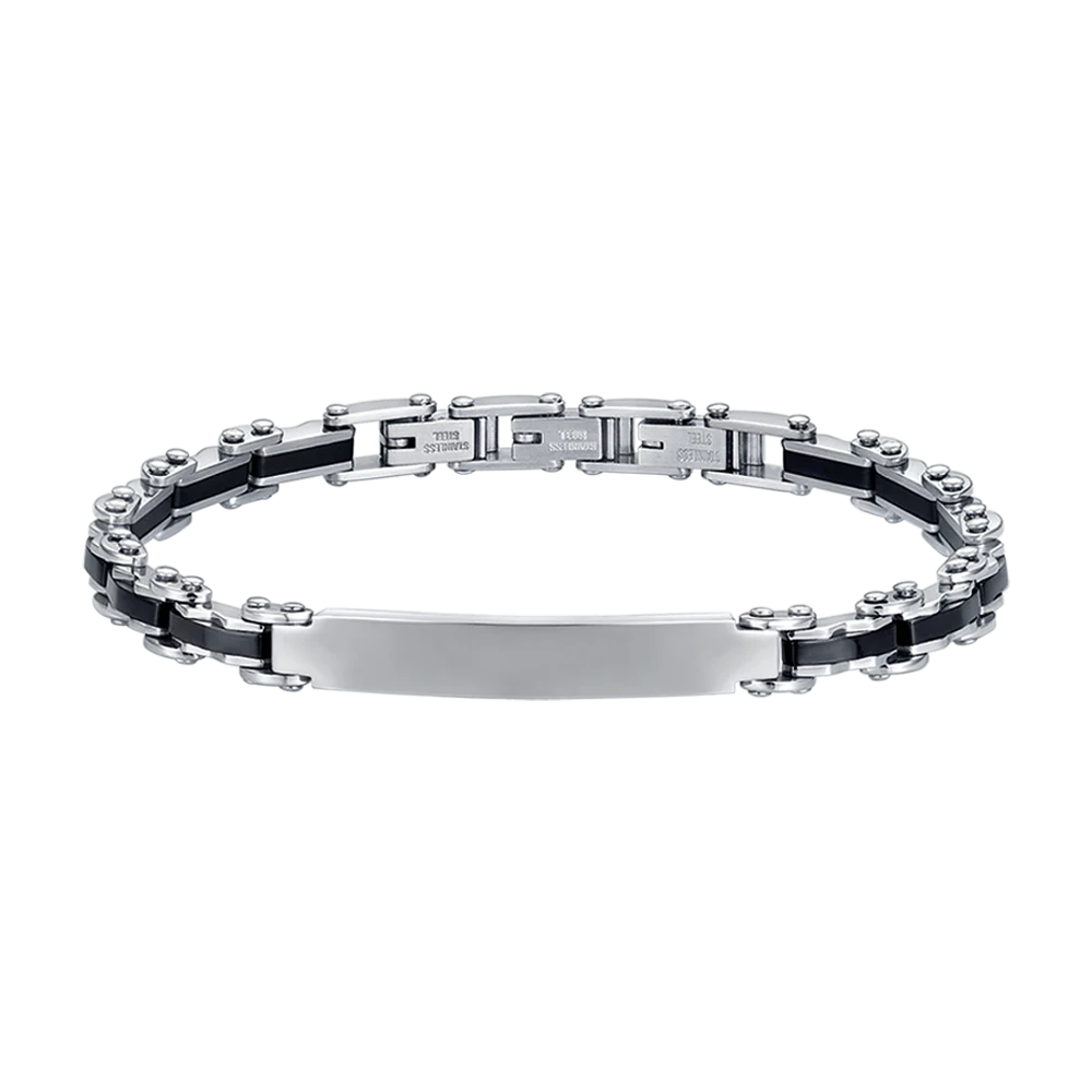 BRACCIALE UOMO IN ACCIAIO MAGLIA CATENA