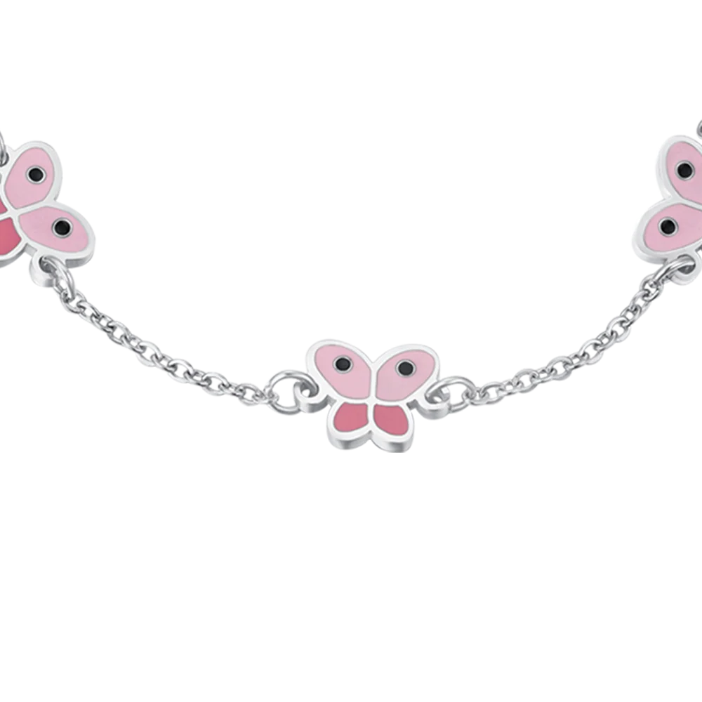 BRACCIALE BAMBINA IN ACCIAIO CON FARFALLE - Image 4