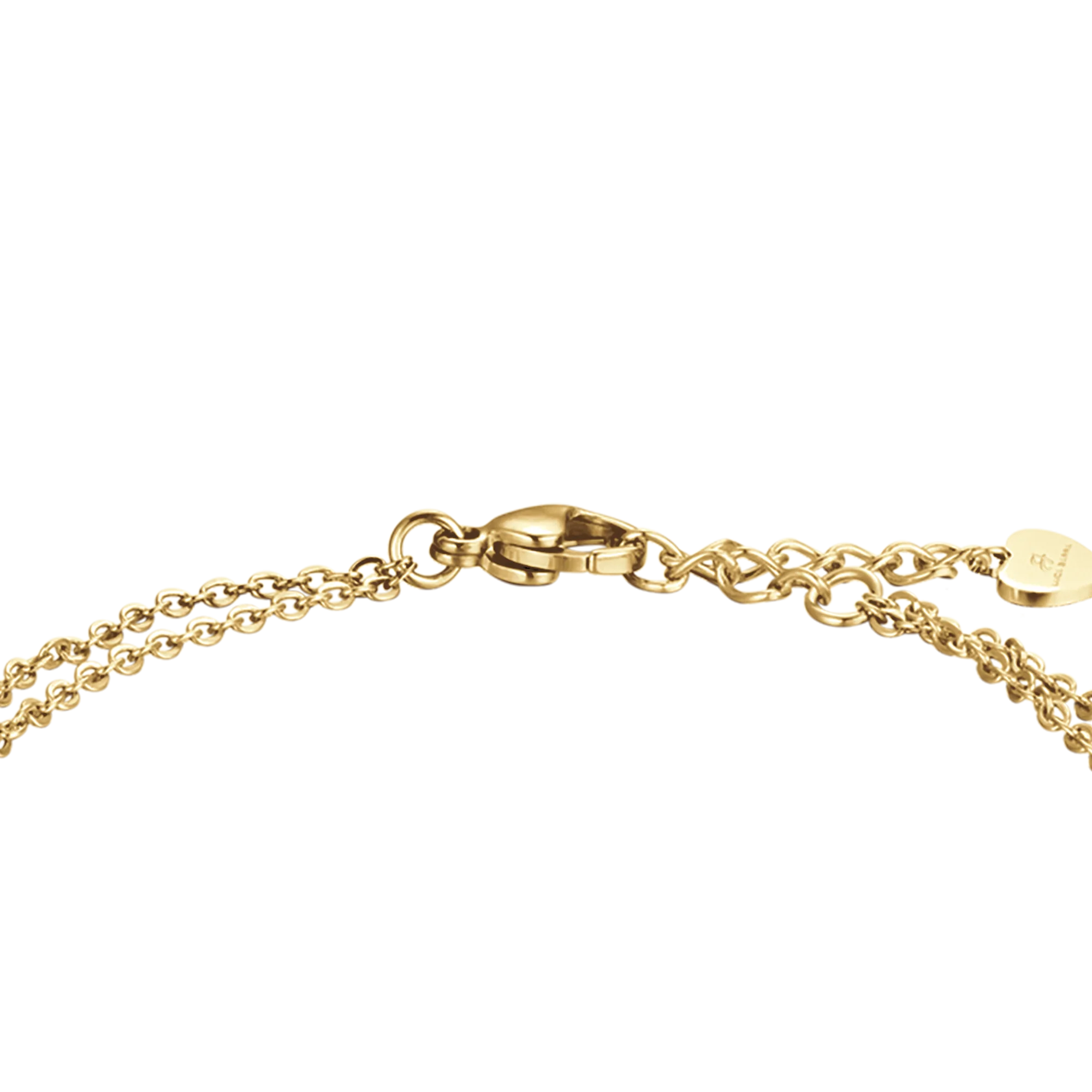 BRACCIALE DONNA IN ACCIAIO IP GOLD CON QUADRIFOGLIO E CRISTALLI - Image 5