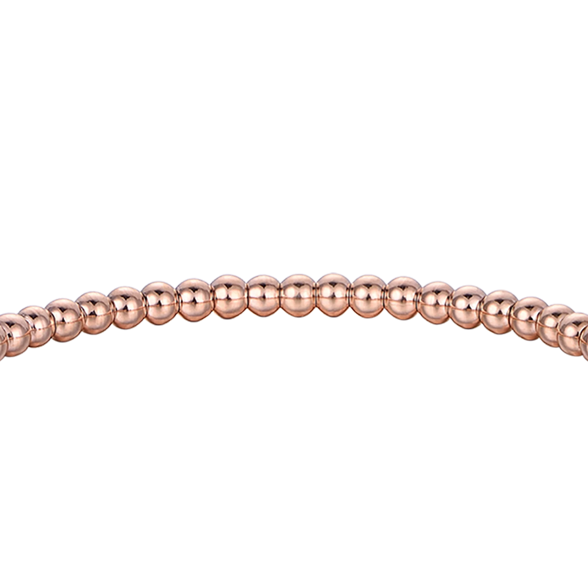 BRACCIALE IN ACCIAIO IP ROSE CON CRISTALLI BIANCHI - Image 3