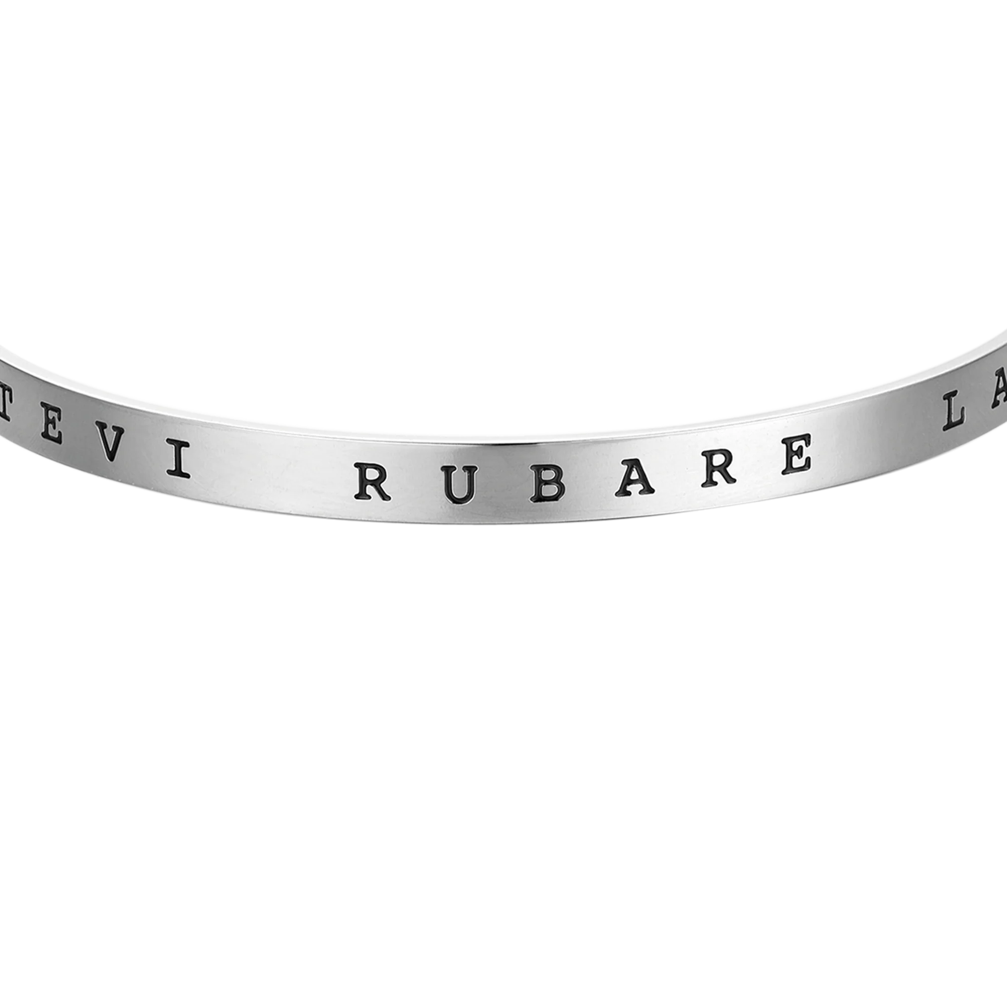 BRACCIALE IN ACCIAIO RIGIDO "NON FATEVI RUBARE LA SPERANZA" - Image 2