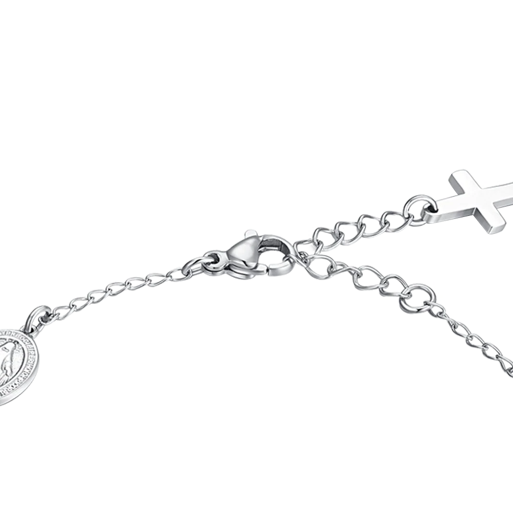 BRACCIALE UOMO ROSARIO IN ACCIAIO - Image 5