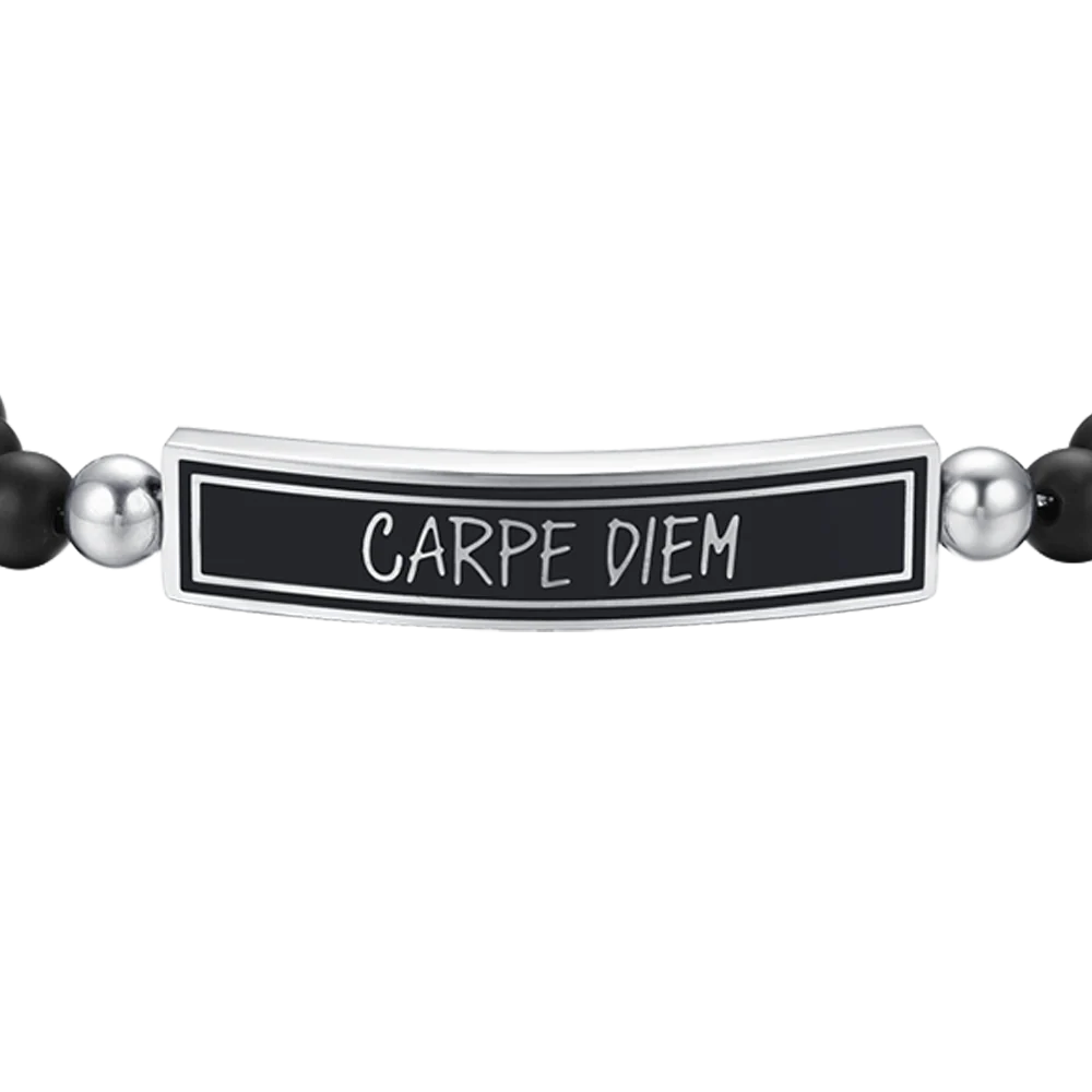 BRACCIALE UOMO IN ACCIAIO CARPE DIEM - Image 4