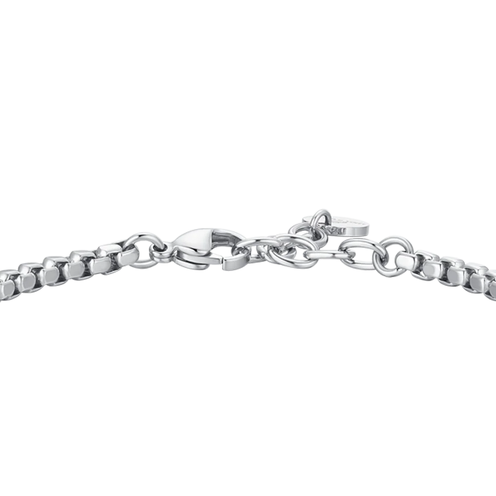 BRACCIALE UOMO IN ACCIAIO CON ANCORA ED ELEMENTI IN ACCIAIO IP NERO - Image 5