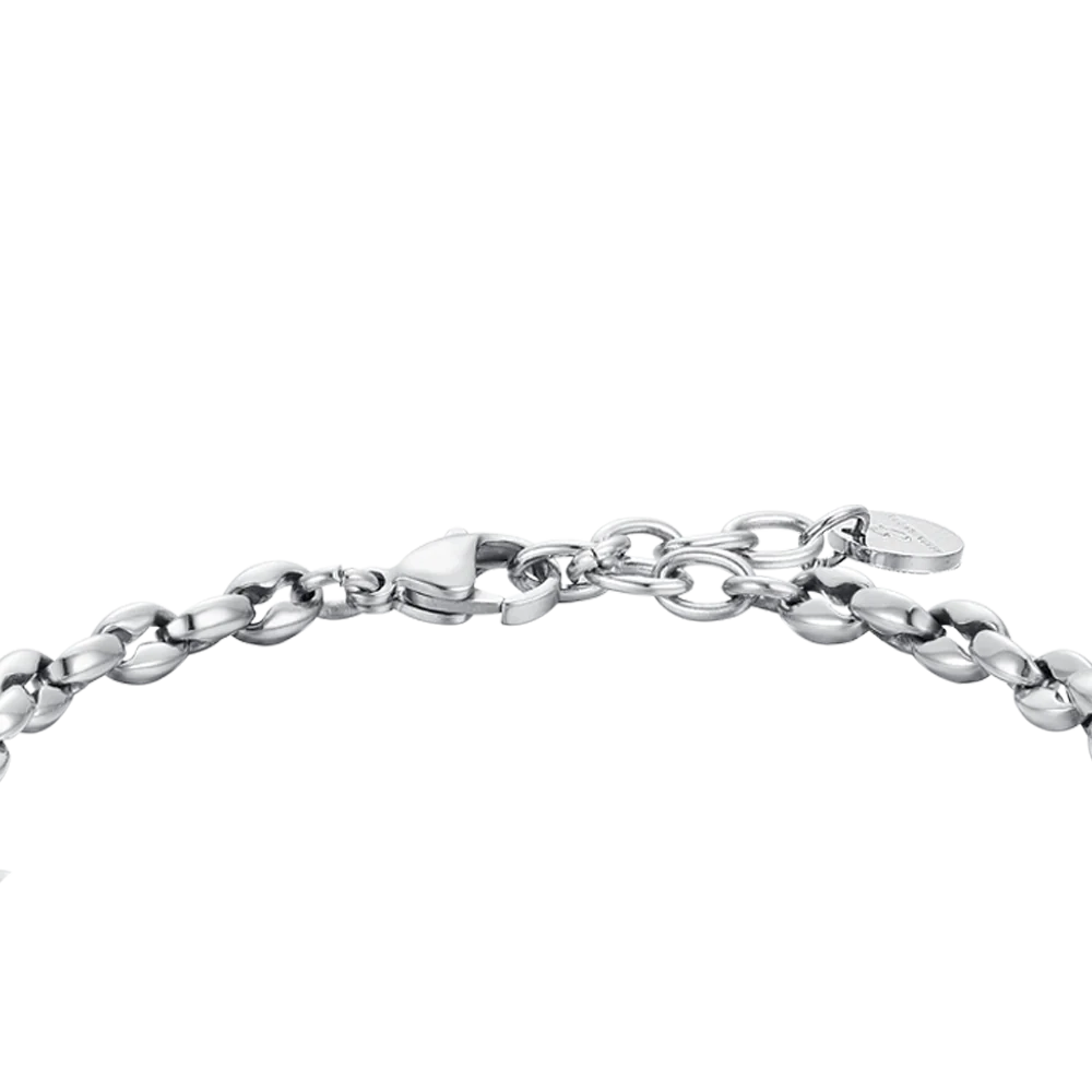 BRACCIALE UOMO IN ACCIAIO CON ANCORA IP ROSE - Image 5