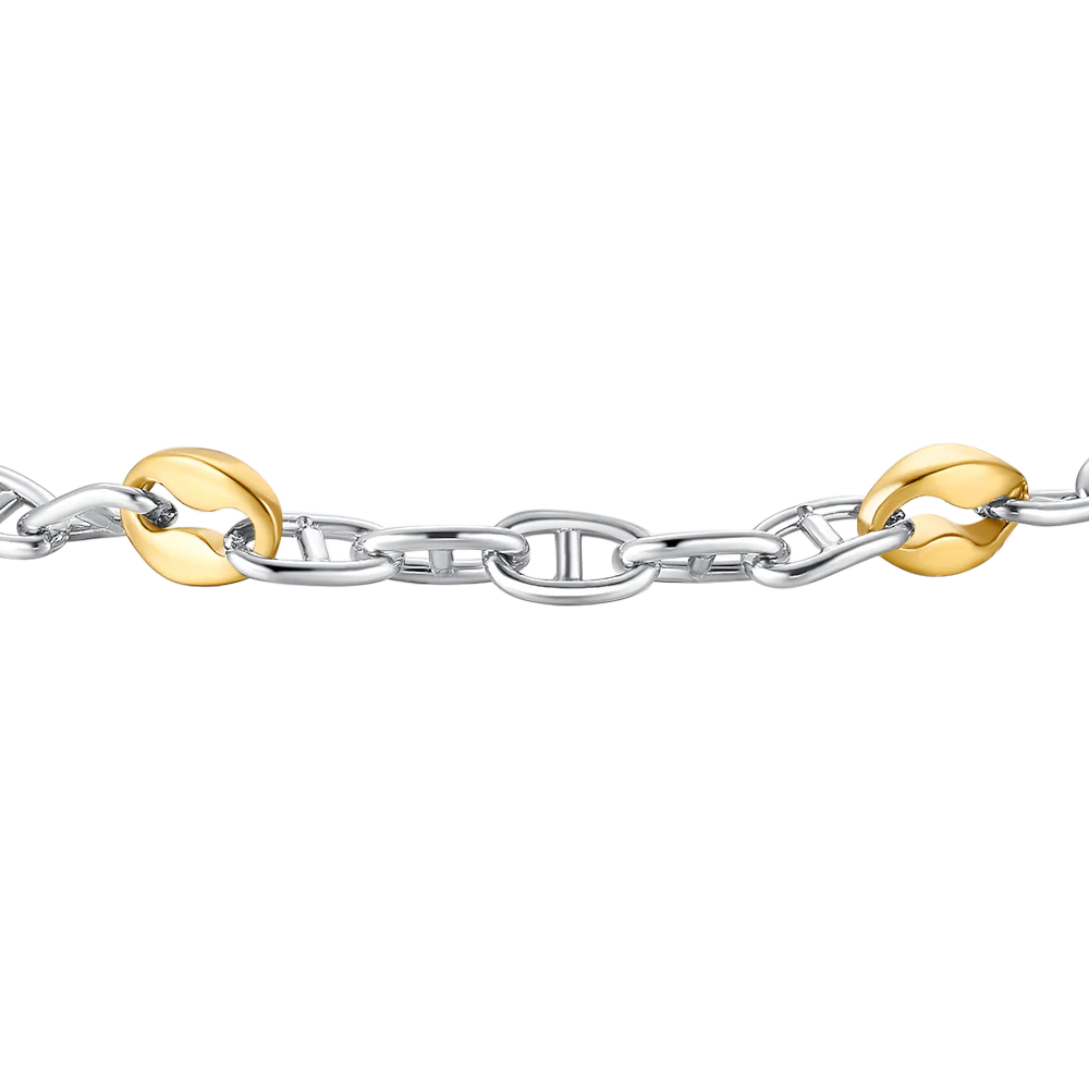 BRACCIALE UOMO IN ACCIAIO CON ELEMENTI IN ACCIAIO IP GOLD - Image 5