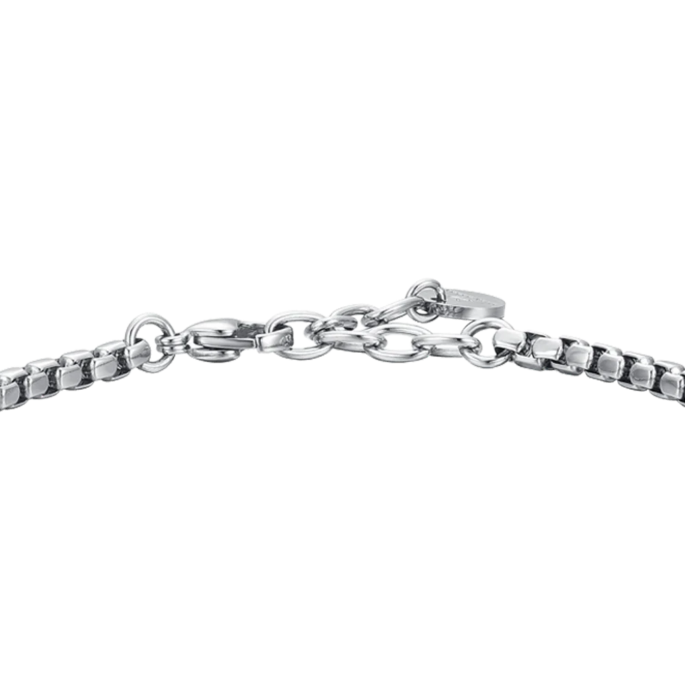 BRACCIALE UOMO IN ACCIAIO CON ELEMENTI IP BLU - Image 5