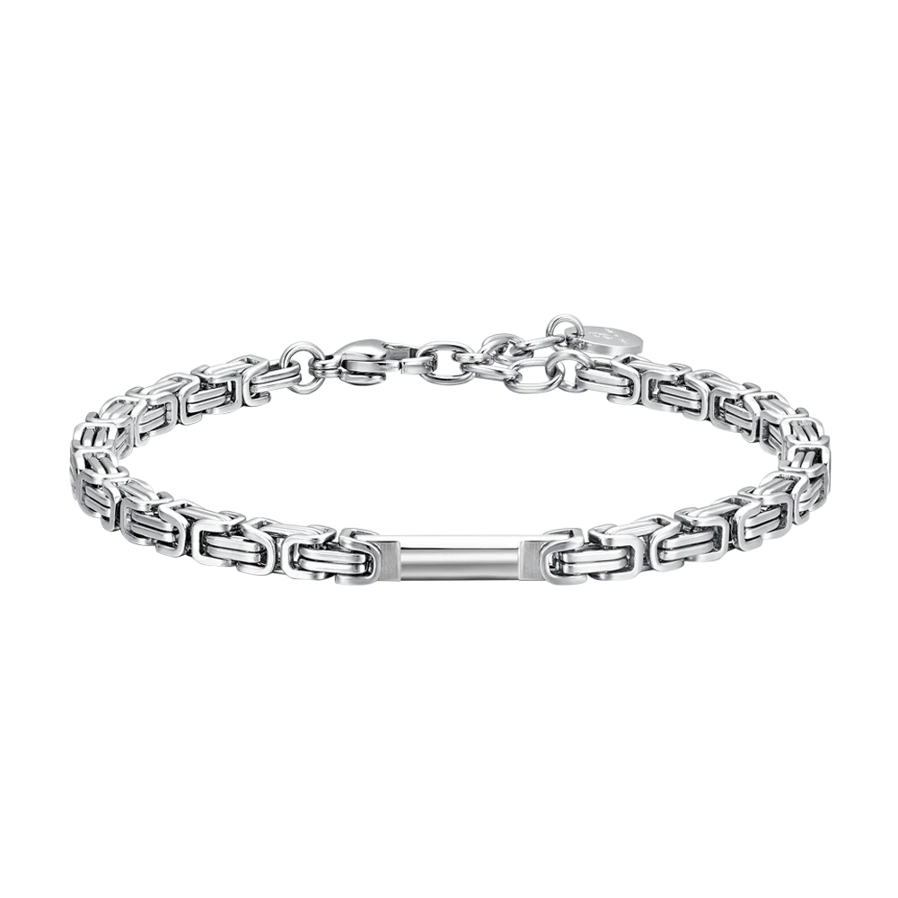 BRACCIALE UOMO IN ACCIAIO CON ELEMENTO
