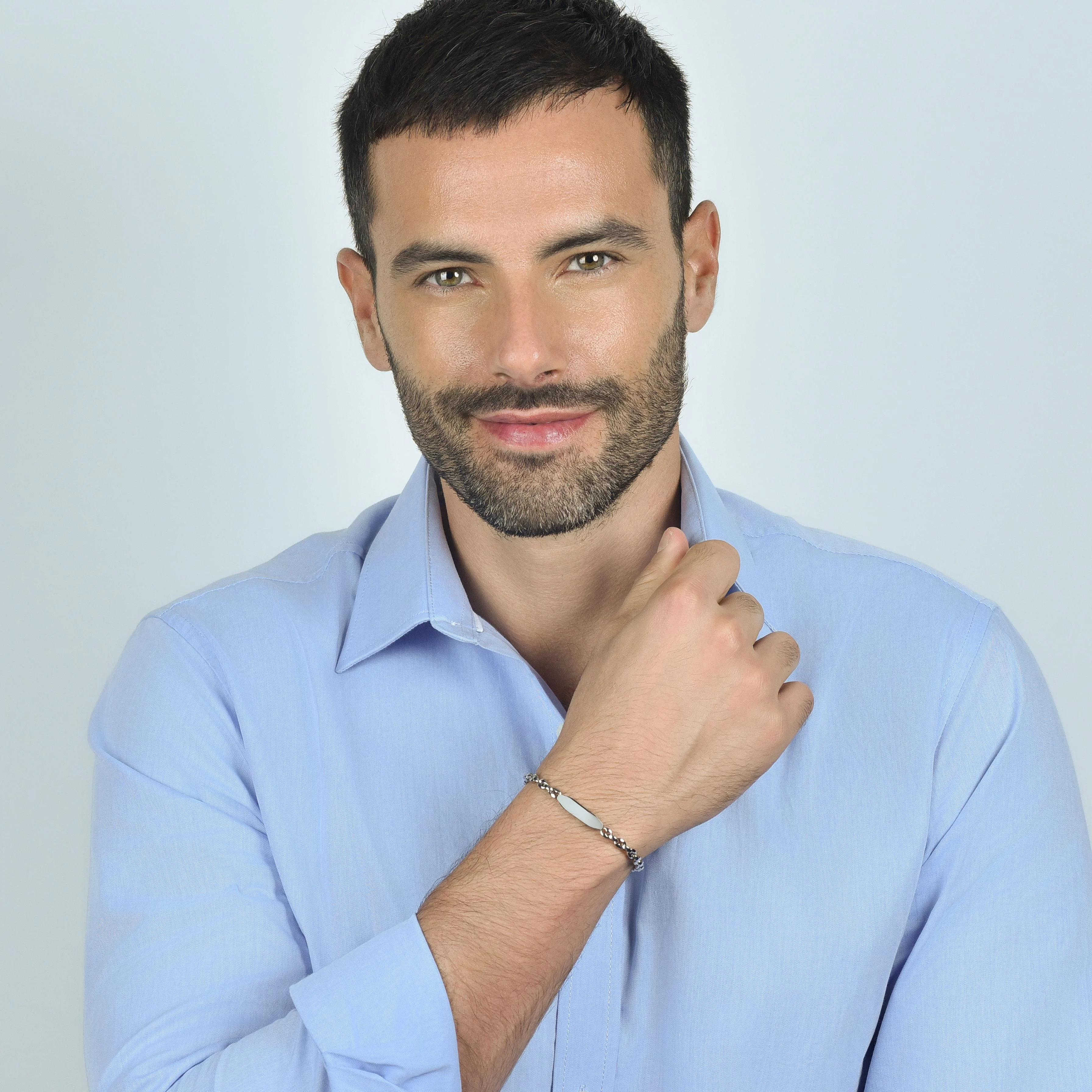 BRACCIALE UOMO IN ACCIAIO CON ELEMENTO - Image 3