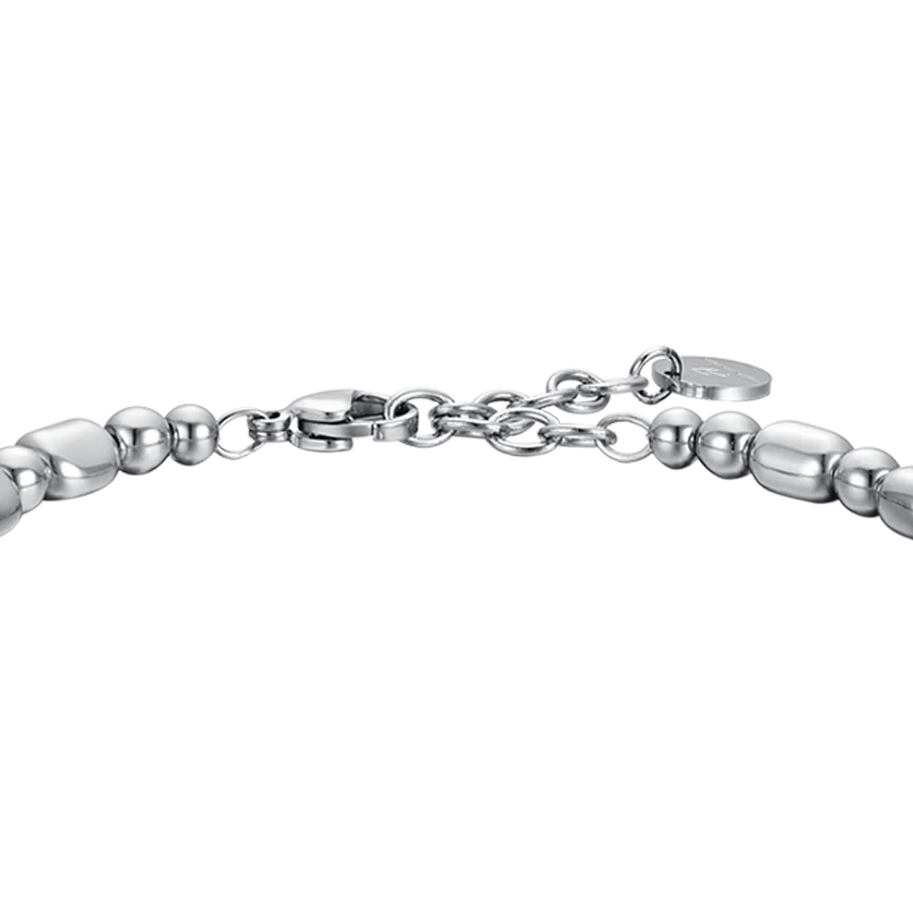 BRACCIALE UOMO IN ACCIAIO CON EMATITE SILVER - Image 5