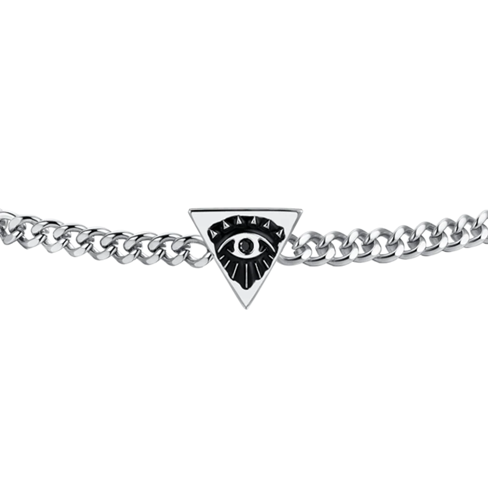 BRACCIALE UOMO IN ACCIAIO CON OCCHIO - Image 4